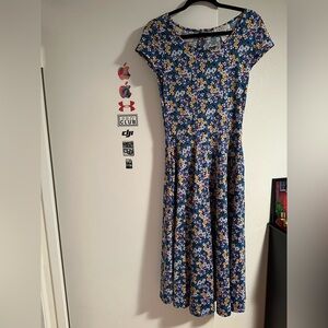 Floral Blue Dress